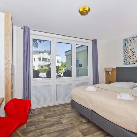 Meeresblickresidenzen Ferienwohnung Nr 68 Mit Sauna- Und Schwimmbadnutzung Im Ahoi Sellin 奥斯特巴德·哥伦