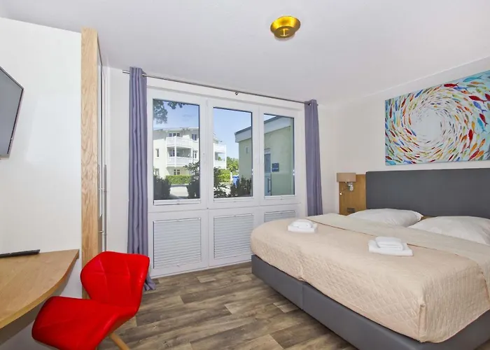 Meeresblickresidenzen Ferienwohnung Nr 68 Mit Sauna- Und Schwimmbadnutzung Im Ahoi Sellin 奥斯特巴德·哥伦